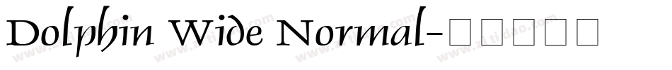 Dolphin Wide Normal字体转换